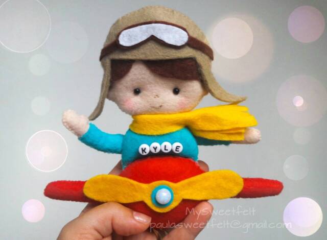Little Aviator For Decoration/ Nursery/Roomdecor Party Decor Cake Topper Plane - image 1