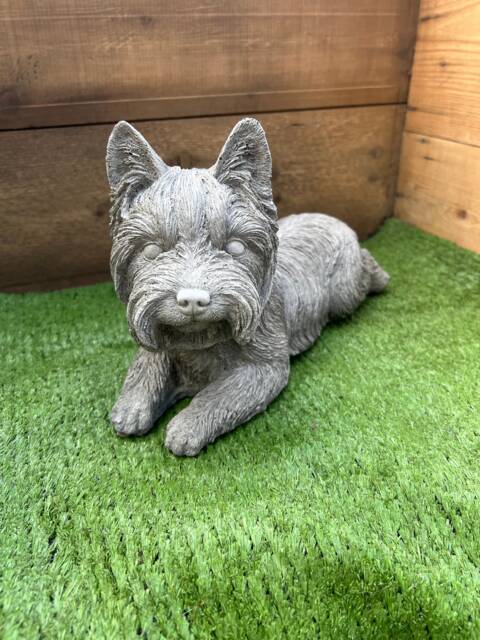 stone/Concrete Terrier Garden Ornament - image 1