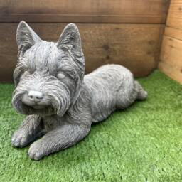 stone/Concrete Terrier Garden Ornament - thumbnail 2