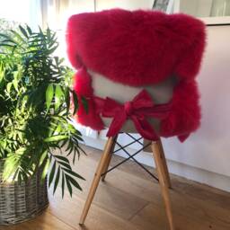 Forest Green Sheepskin Rug, Dark , Botanical Theme, Industrial Style Interior. Genuine Sheepskin. Dark Furry - thumbnail 4