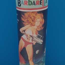 Handmade Barbarella Candle, Retro Sci-Fi Movie Decor - thumbnail 3