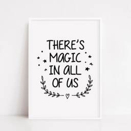 Christmas Print - There's Magic in All Of Us Quote - thumbnail 3