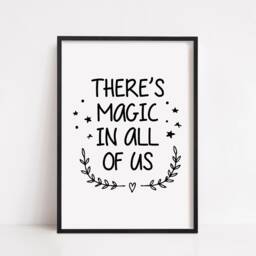 Christmas Print - There's Magic in All Of Us Quote - thumbnail 2