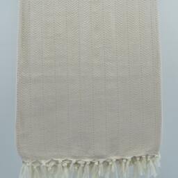 "Tan Blanket, Turkish Blanket, Bed Cover, 200cmx225cm, Cover, Beach Blanket, 79""x89" - thumbnail 2