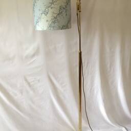 Lampshade 30 cm Drum - Handmade With Japanese Hand Silk Screen Printed Chiyogami Paper Ceiling Or Lamp - thumbnail 2