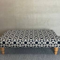 Velvet Footstool Coffee Table Pouffe Bench Chesterfield - thumbnail 3