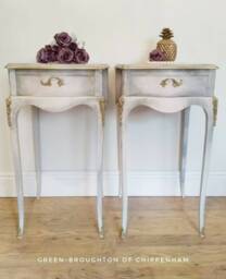 Out Of Stock Sold - A Pair Of Vintage, 60's, Serpentine Butilux Bedside Cabinets, With A Single Drawer - thumbnail 1