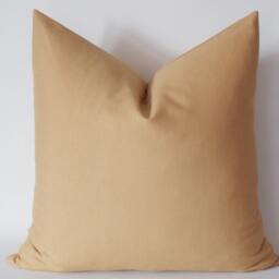 Light Brown Cotton Canvas Pillow Cover 18'' X - thumbnail 3