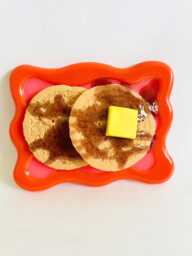 Pancake Stack Wall Hanging Dopamine Kitchen Decor, Pop Art Sculpture - thumbnail 1