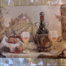 "Wine Ceramic Wall Art Tile, 8"" By 12" - thumbnail 2