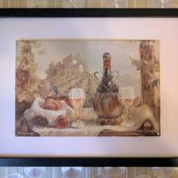 "Wine Ceramic Wall Art Tile, 8"" By 12" - thumbnail 4