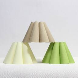 Handmade Scallop Pleated Lampshade Fabric & Acrylic, Custom Colors