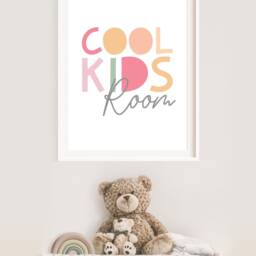 Cool Kids Room Print, Playroom Prints, Girls Bedroom Wall Art, Pastel Nursery Decor, Sister Prints - thumbnail 2
