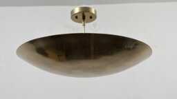Raw Brass Sputnik Chandelier - Mid Century Modern Flush Mount Light