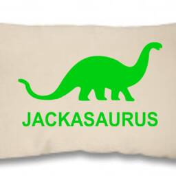 Personalised Cushion Pillow Dinosaur Dinosarus - Birthday Christmas Gift Including Infill - thumbnail 2