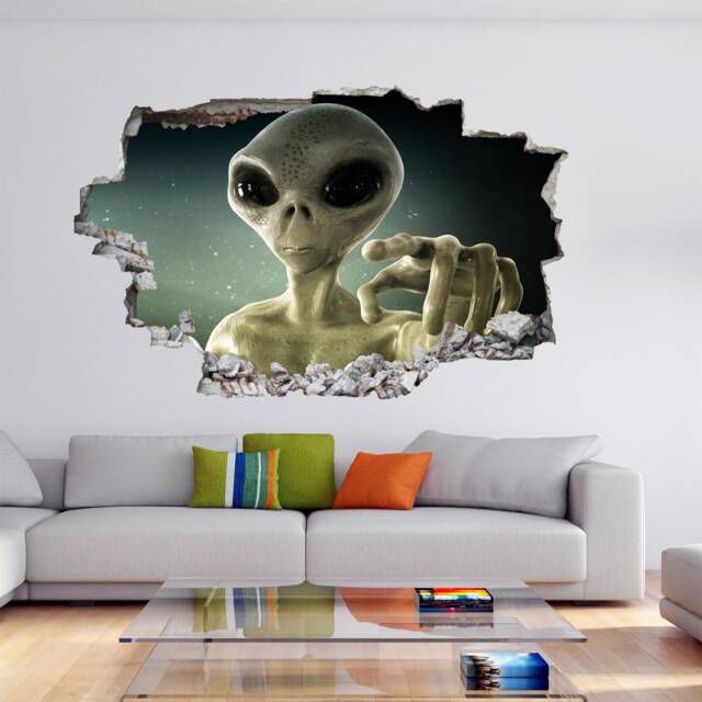 Alien Wall Decal Sticker Mural Print Art Kids Bedroom Home Decor Db2 - image 1