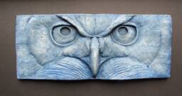 Great-Horned Owl Eyes Wall Sculpture - thumbnail 1