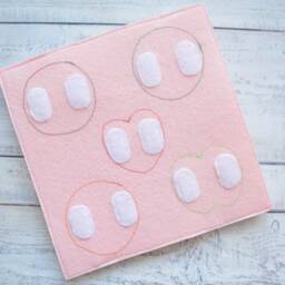 Felt Quiet Book Page Fruit Montessori Toddler Toy - thumbnail 3
