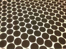 Curtain Panel Black White Large Polka Dots Modern House Decor Cafe Curtain Kitchen Valance , Pillow Runner Napkins Great Gift - thumbnail 1
