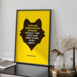 Wolf Of Wall Street Framed Art Print Office Decor Movie Quote Modern Inspirational Motivational Home Gift Finance - thumbnail 2