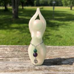 White Tara Goddess Statue - Statue, Figurine, Om, Protection, Creation, Compassion, Story Goddess, Priestess - thumbnail 2