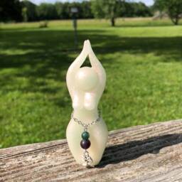 White Tara Goddess Statue - Statue, Figurine, Om, Protection, Creation, Compassion, Story Goddess, Priestess - thumbnail 4