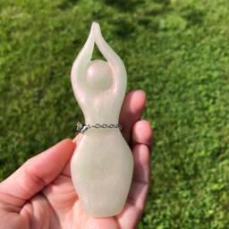 White Tara Goddess Statue - Statue, Figurine, Om, Protection, Creation, Compassion, Story Goddess, Priestess - thumbnail 3