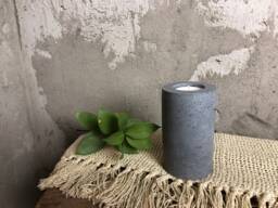 Concrete Candle Holder Handmade Modern Minimalist Tea Light Stick - thumbnail 1