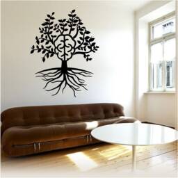 Peace Tree - 1029- Vinyl Wall Art, Decal, Sticker, Transfer, Mural, Decor, Rent Friendly, Interior, Exterior, Full Removable - thumbnail 1
