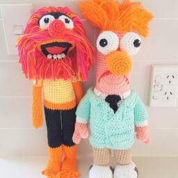 Hand-Crocheted Riff Raff Plush - Whimsical Amigurumi Toy Character - thumbnail 4
