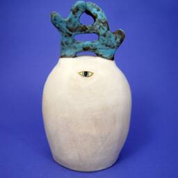 "Handmade Ceramic Sculpture - ""Lady Tatum" - thumbnail 4