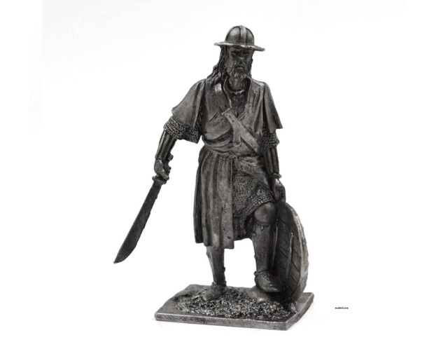 Tin 54mm German Infantryman Xiv Century Metal Figurine 132 Scale - image 1