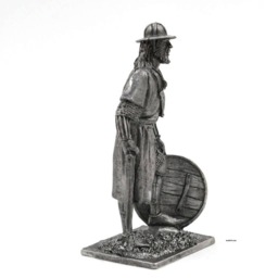 Tin 54mm German Infantryman Xiv Century Metal Figurine 132 Scale - thumbnail 4