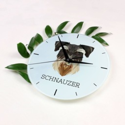 A Clock With A Schnauzer Dog. New Collection The Geometric Dog - thumbnail 2