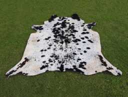 Genuine Black & White Cowhide-Exotic Cow Skin Rug For Western Home Decor-Luxury Cowhide Floor Area Rug-Brazilian Cowhide-Large