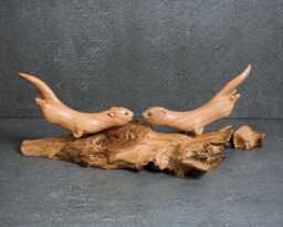 Otter Couple Sculpture 14 - thumbnail 1