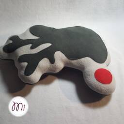 Rudolph The Reindeer Pillow Shades Of Life Collection Silhouettes Christmas Decoration Santa Claus - thumbnail 2