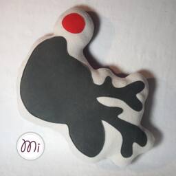 Rudolph The Reindeer Pillow Shades Of Life Collection Silhouettes Christmas Decoration Santa Claus - thumbnail 3