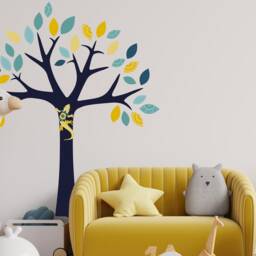 Bold Nursery Safari Wall Sticker Pack, Jungle Wall Sticker, Cute Decal, Decal - thumbnail 2