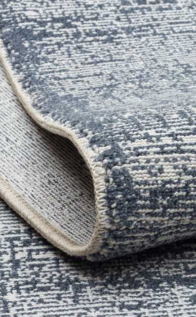 Anthracite Flat Rug Soft Textured Polyester, Modern Decor - image 1