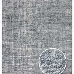 Anthracite Flat Rug Soft Textured Polyester, Modern Decor - thumbnail 3