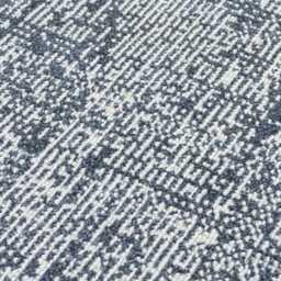 Anthracite Flat Rug Soft Textured Polyester, Modern Decor - thumbnail 2