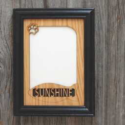 Personalized Cat Picture Frame - 5x7 Holds 4x6 Photo Lover Gift Ideas For Crazy Lady, Kitten Gift, Memorial, Decor - thumbnail 2