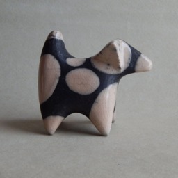 Ceramic Figurine Of The Fox Terrier Dog, Raku Ceramics, A Dog Figurine, Foxterrier Pets, Gift For Him, Her, Pets - thumbnail 2