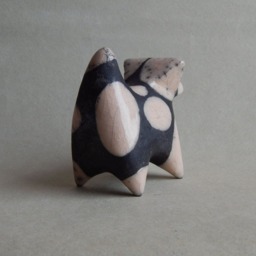 Ceramic Figurine Of The Fox Terrier Dog, Raku Ceramics, A Dog Figurine, Foxterrier Pets, Gift For Him, Her, Pets - thumbnail 3