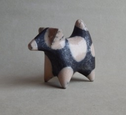 Ceramic Figurine Of The Fox Terrier Dog, Raku Ceramics, A Dog Figurine, Foxterrier Pets, Gift For Him, Her, Pets - thumbnail 1