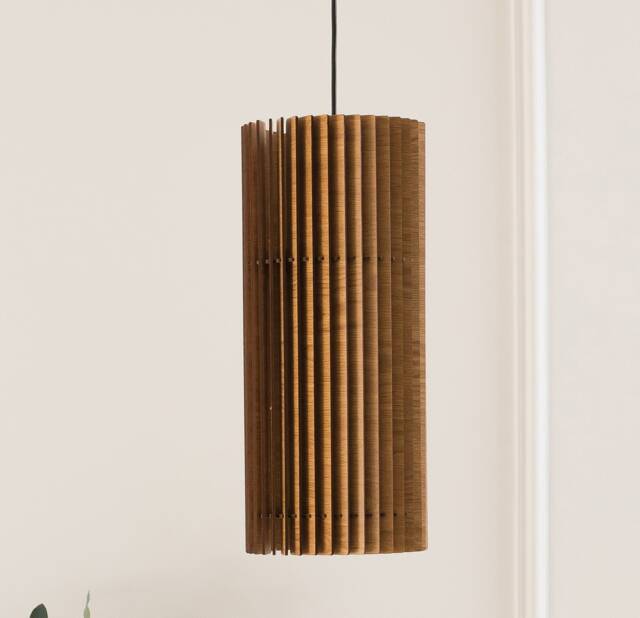 Handmade Wood Pendant Light Scandinavian Modern Chandelier - image 1
