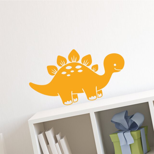 stegosaurus Dinosaur - Removable Vinyl Wall Decal For Kids Bedrooms Playroom - image 1