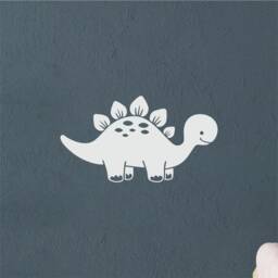 stegosaurus Dinosaur - Removable Vinyl Wall Decal For Kids Bedrooms Playroom - thumbnail 3