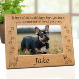 French Bulldog Gift Personalized Pet Lover Picture Frame Custom Dog Mom Wall Art Keepsake - thumbnail 2